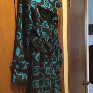 Stylish Blue Patterned Women's jacket size L